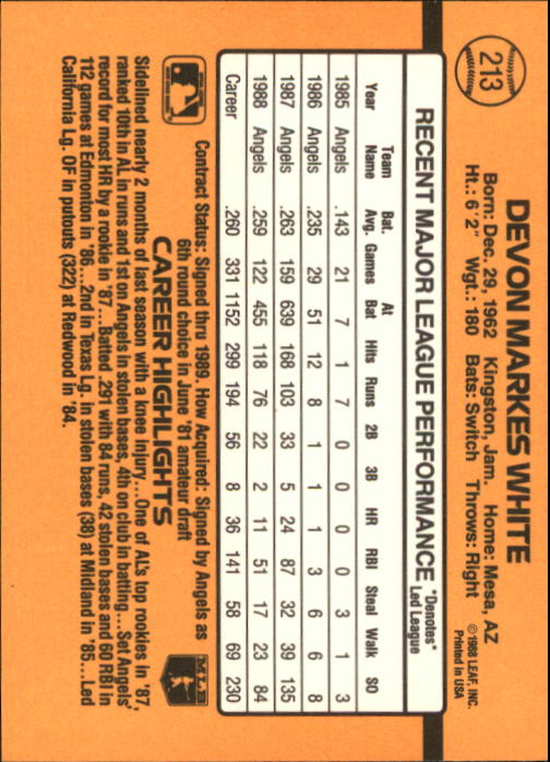 A9832- 1989 Donruss Baseball Cards 1-250 +Rookies -You Pick- 10+ FREE US SHIP - Picture 427 of 501