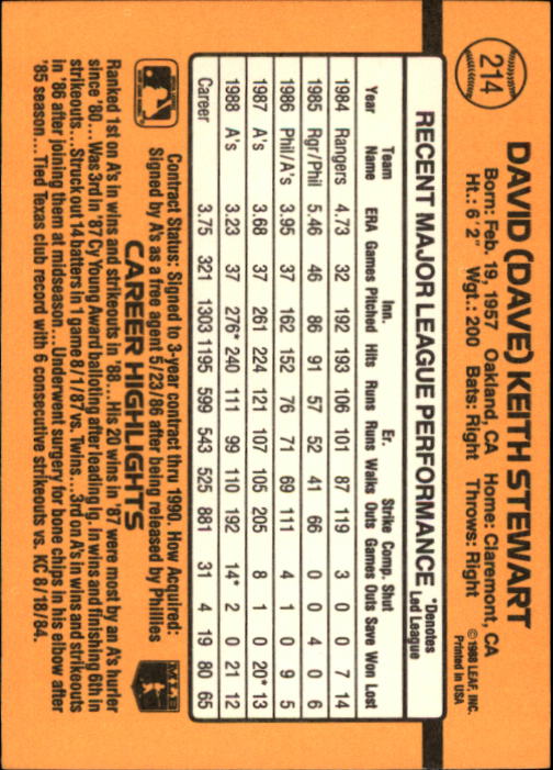 A9832- 1989 Donruss Baseball Cards 1-250 +Rookies -You Pick- 10+ FREE US SHIP - Picture 429 of 501