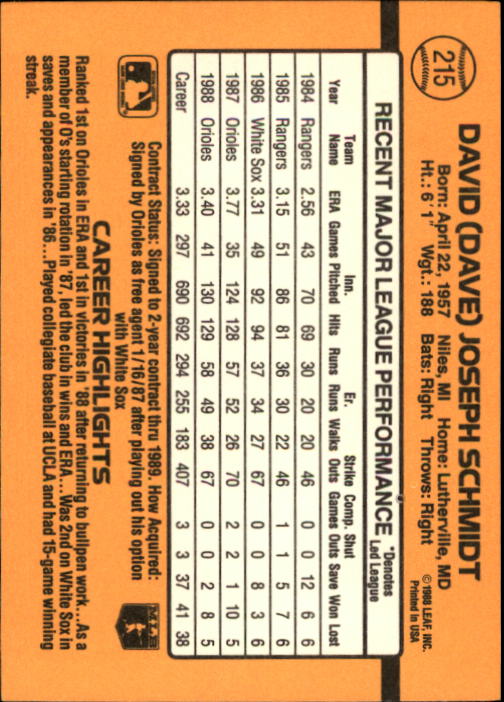 A9832- 1989 Donruss Baseball Cards 1-250 +Rookies -You Pick- 10+ FREE US SHIP - Picture 431 of 501