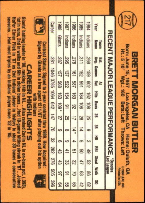 A9832- 1989 Donruss Baseball Cards 1-250 +Rookies -You Pick- 10+ FREE US SHIP - Picture 435 of 501