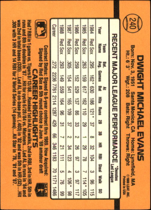 A9832- 1989 Donruss Baseball Cards 1-250 +Rookies -You Pick- 10+ FREE US SHIP - Picture 481 of 501