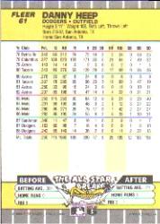 B2619- 1989 Fleer Baseball Card #s 1-244 +Rookies -You Pick- 10+ FREE US SHIP - Picture 123 of 493