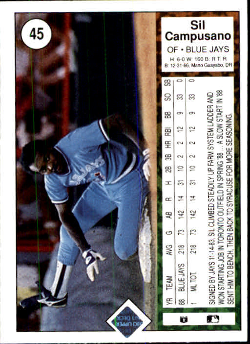 1989 Upper Deck Baseball Card Pick 2-248