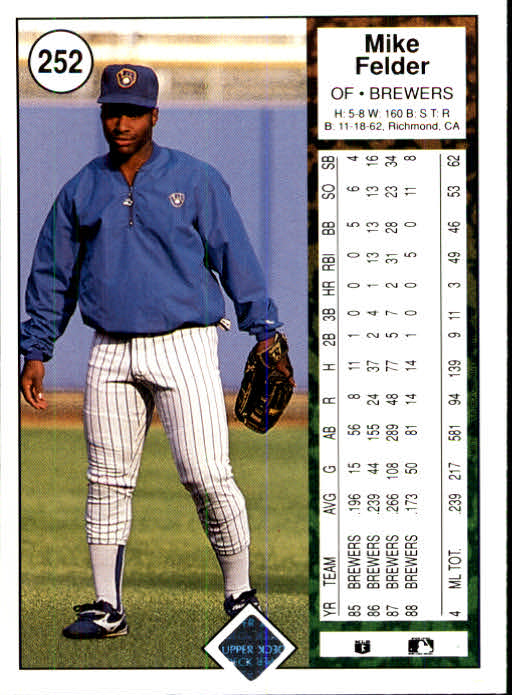 1989 Upper Deck Baseball Card Pick 249-496 - Picture 9 of 491