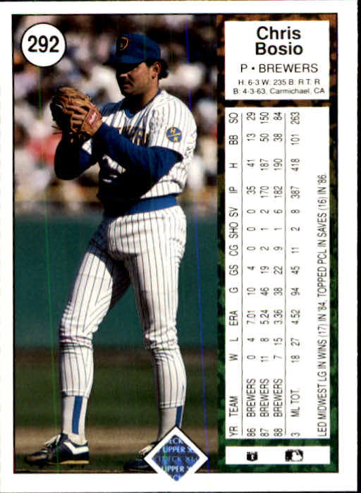 1989 Upper Deck Baseball Card Pick 249-496 - Picture 89 of 491