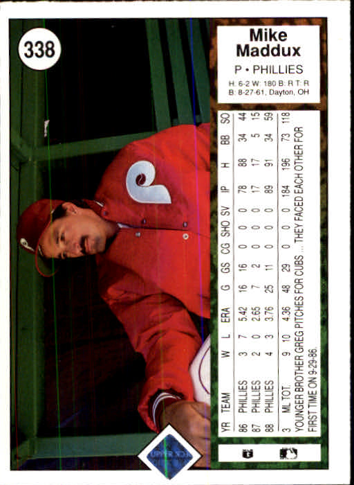 1989 Upper Deck Baseball Card Pick 249-496 - Picture 179 of 491