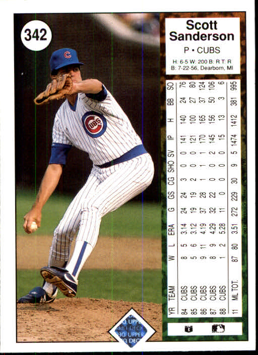 1989 Upper Deck Baseball Card Pick 249-496 - Picture 187 of 491