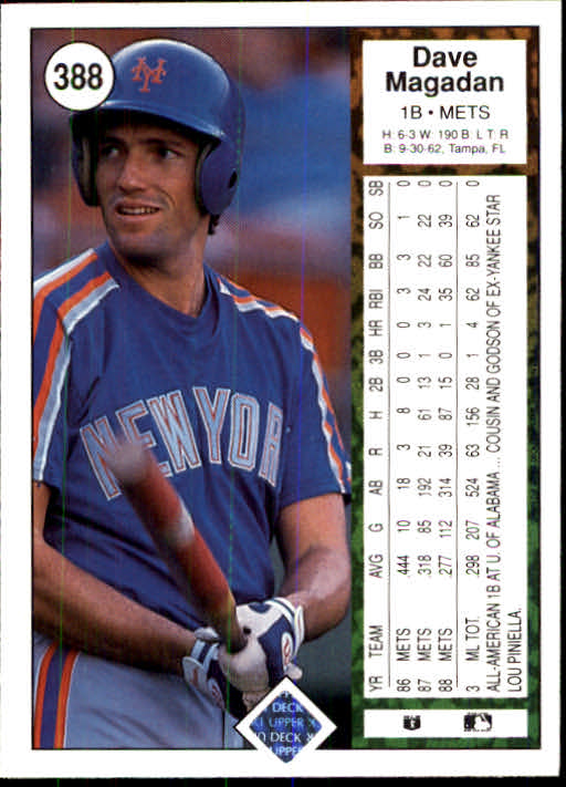 1989 Upper Deck Baseball Card Pick 249-496 - Picture 275 of 491