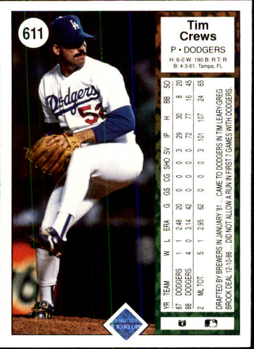 1989 Upper Deck Baseball Card Pick 497-740 - Picture 229 of 481