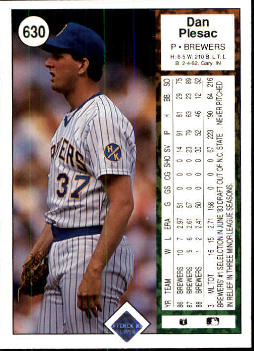 1989 Upper Deck Baseball Card Pick 497-740 - Picture 265 of 481