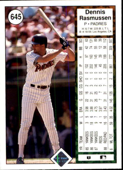 1989 Upper Deck Baseball Card Pick 497-740 - Picture 297 of 481