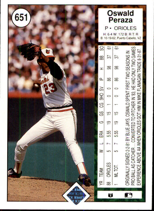 1989 Upper Deck Baseball Card Pick 497-740 - Picture 309 of 481