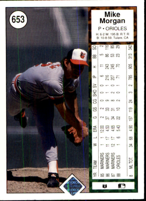 1989 Upper Deck Baseball Card Pick 497-740 - Picture 311 of 481