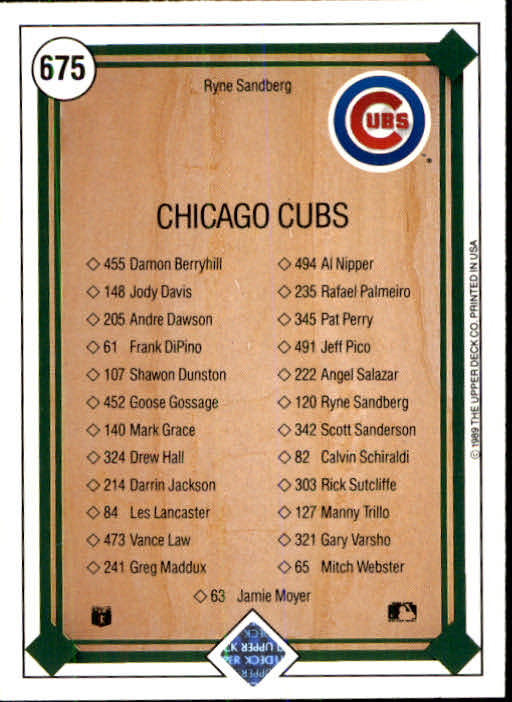 1989 Upper Deck Baseball Card Pick 497-740 - Picture 353 of 481