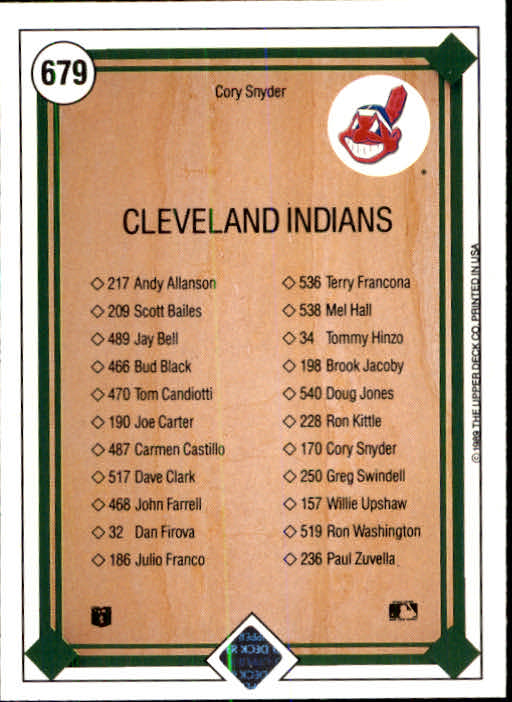 1989 Upper Deck Baseball Card Pick 497-740 - Picture 361 of 481