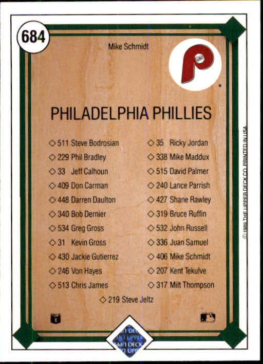 1989 Upper Deck Baseball Card Pick 497-740 - Picture 371 of 481