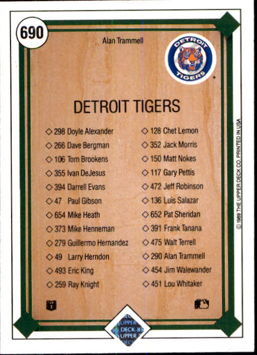 1989 Upper Deck Baseball Card Pick 497-740 - Picture 383 of 481