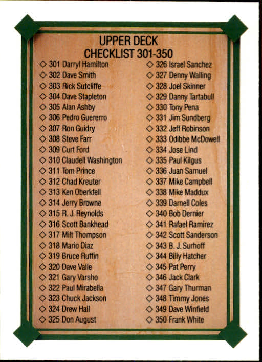 1989 Upper Deck Baseball Card Pick 497-740 - Picture 396 of 481