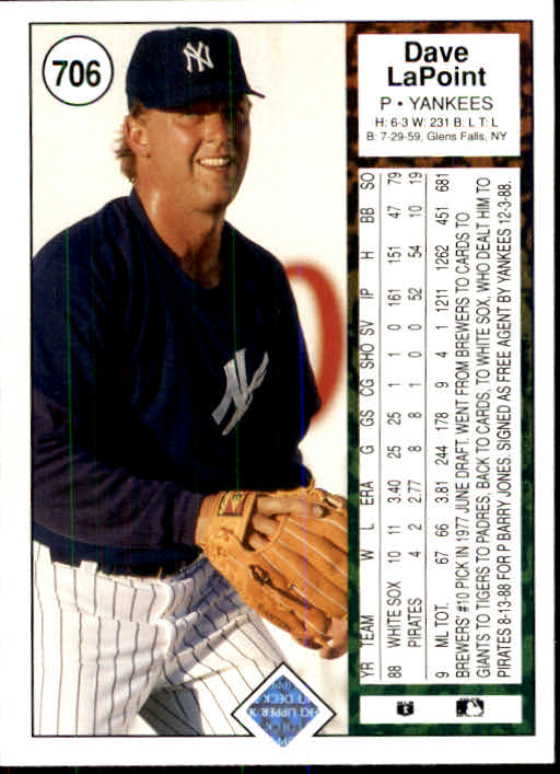1989 Upper Deck Baseball Card Pick 497-740 - Picture 415 of 481