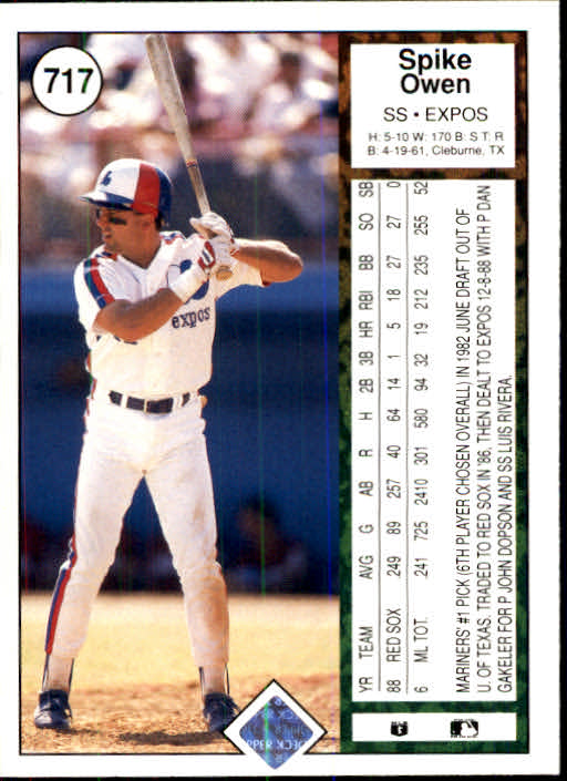 1989 Upper Deck Baseball Card Pick 497-740 - Picture 437 of 481
