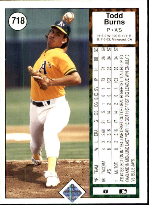 1989 Upper Deck Baseball Card Pick 497-740 - Picture 439 of 481