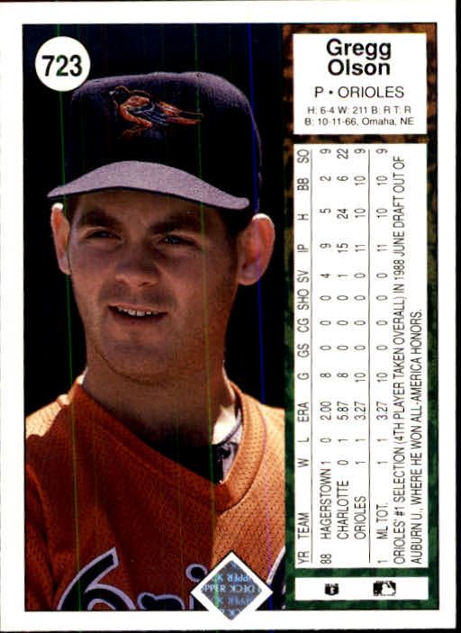 1989 Upper Deck Baseball Card Pick 497-740 - Picture 449 of 481