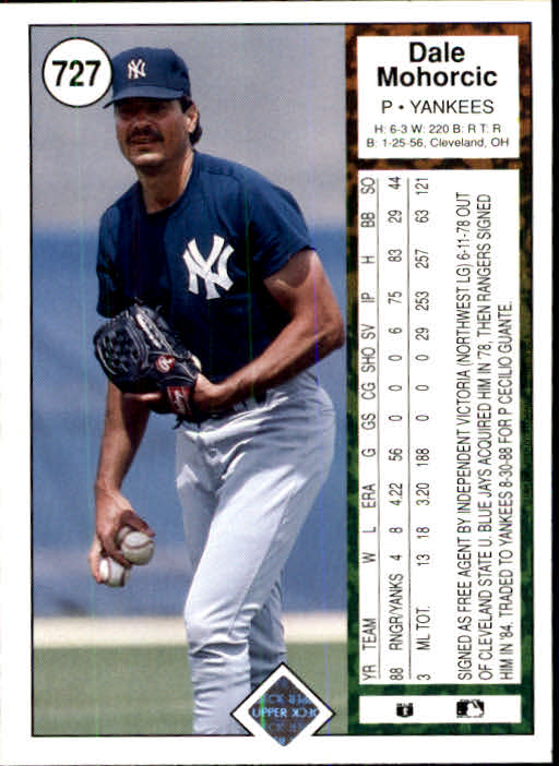 1989 Upper Deck Baseball Card Pick 497-740 - Picture 457 of 481