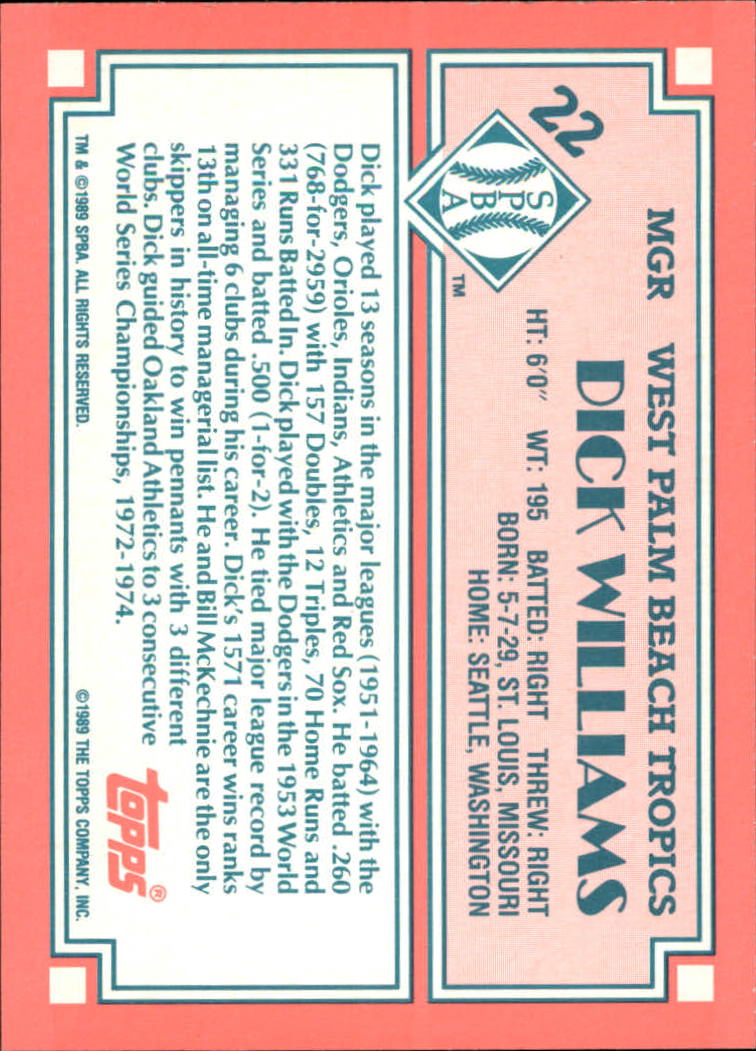 A9098 198990 Topps Senior League BB Cards 1132 You Pick 15+ FREE