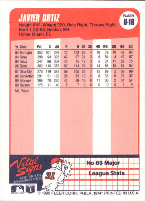 1990 Fleer Update Baseball Card Pick - Picture 33 of 259