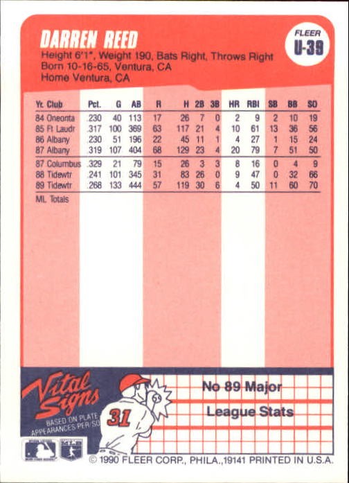 1990 Fleer Update Baseball Card Pick - Picture 79 of 259