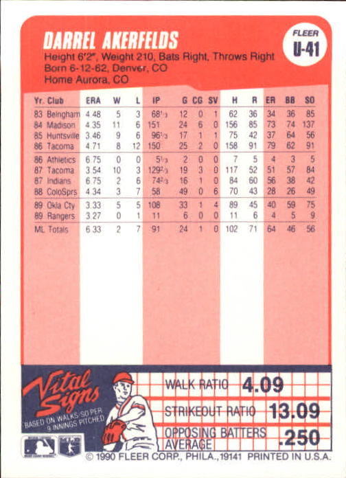 1990 Fleer Update Baseball Card Pick - Picture 83 of 259