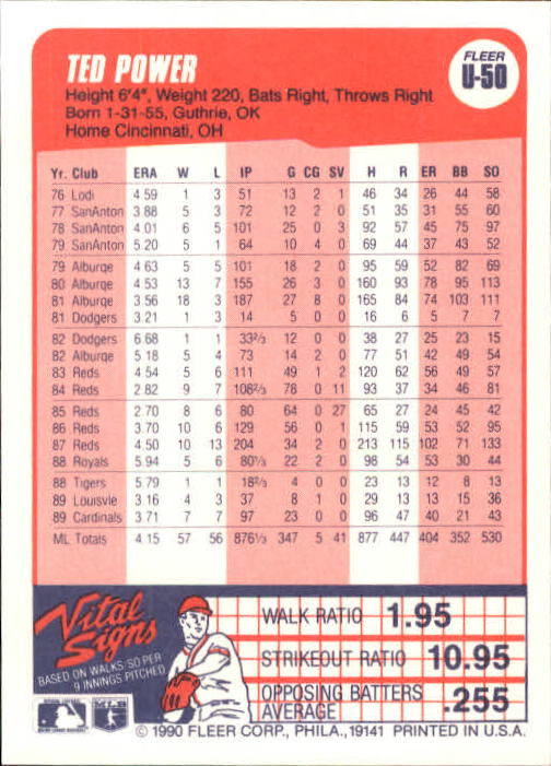 1990 Fleer Update Baseball Card Pick - Picture 99 of 259