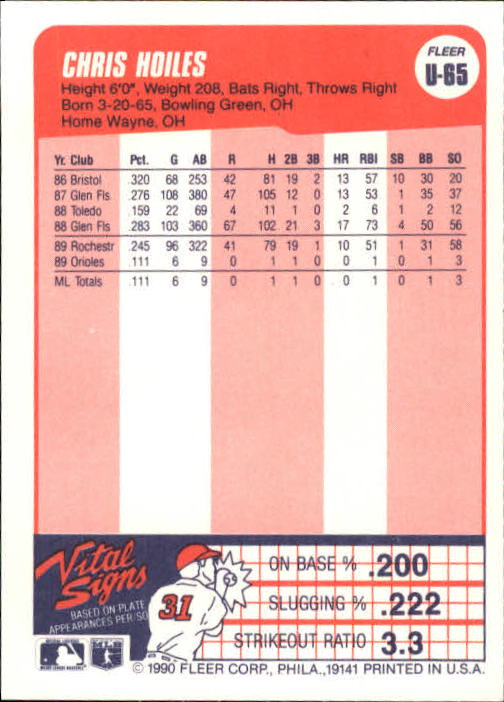 1990 Fleer Update Baseball Card Pick - Picture 129 of 259