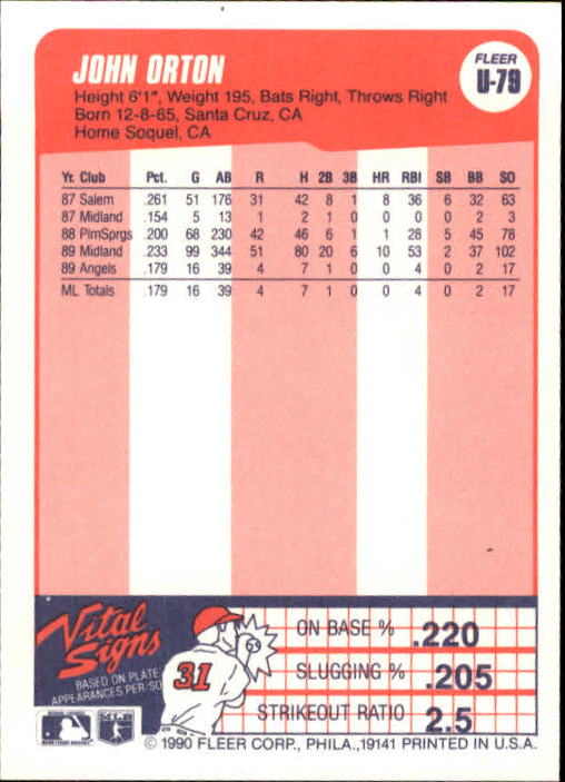 1990 Fleer Update Baseball Card Pick - Picture 157 of 259