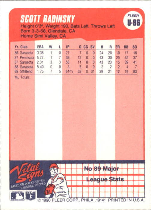 1990 Fleer Update Baseball Card Pick - Picture 171 of 259