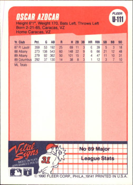 1990 Fleer Update Baseball Card Pick - Picture 219 of 259