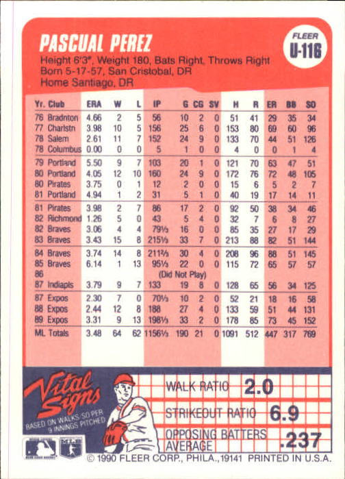 1990 Fleer Update Baseball Card Pick - Picture 229 of 259