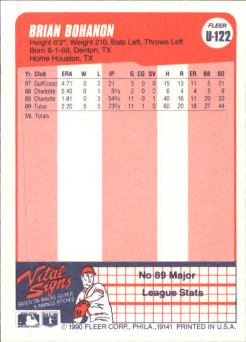 1990 Fleer Update Baseball Card Pick - Picture 241 of 259