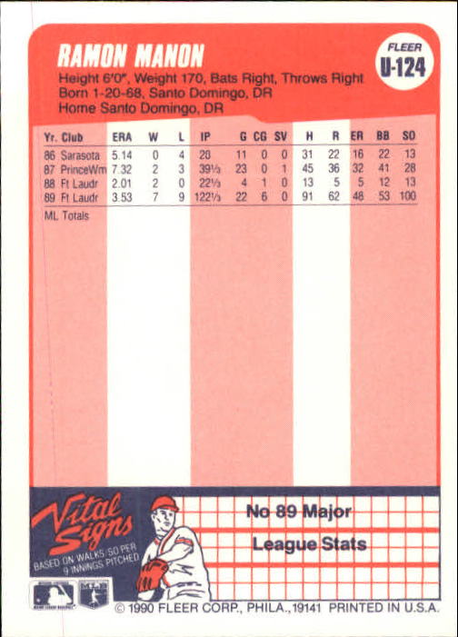 1990 Fleer Update Baseball Card Pick - Picture 245 of 259