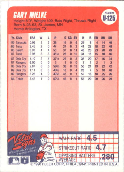 1990 Fleer Update Baseball Card Pick - Picture 247 of 259