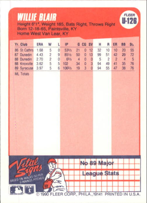 1990 Fleer Update Baseball Card Pick - Picture 249 of 259