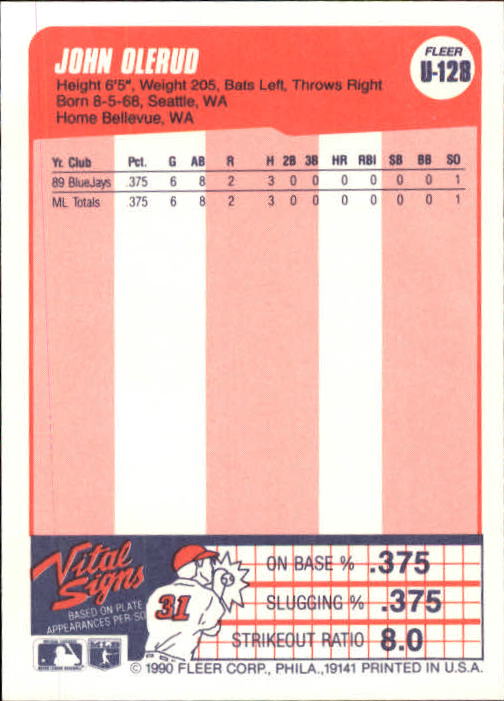 1990 Fleer Update Baseball Card Pick - Picture 253 of 259