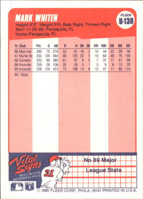 1990 Fleer Update Baseball Card Pick - Picture 257 of 259