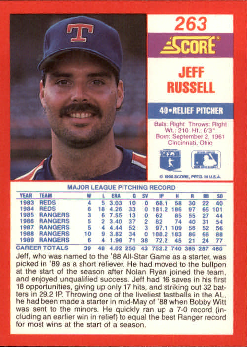 1990 Score Baseball Cards 246-491 +Rookies (A2254) - You Pick - 10+ FREE SHIP | eBay