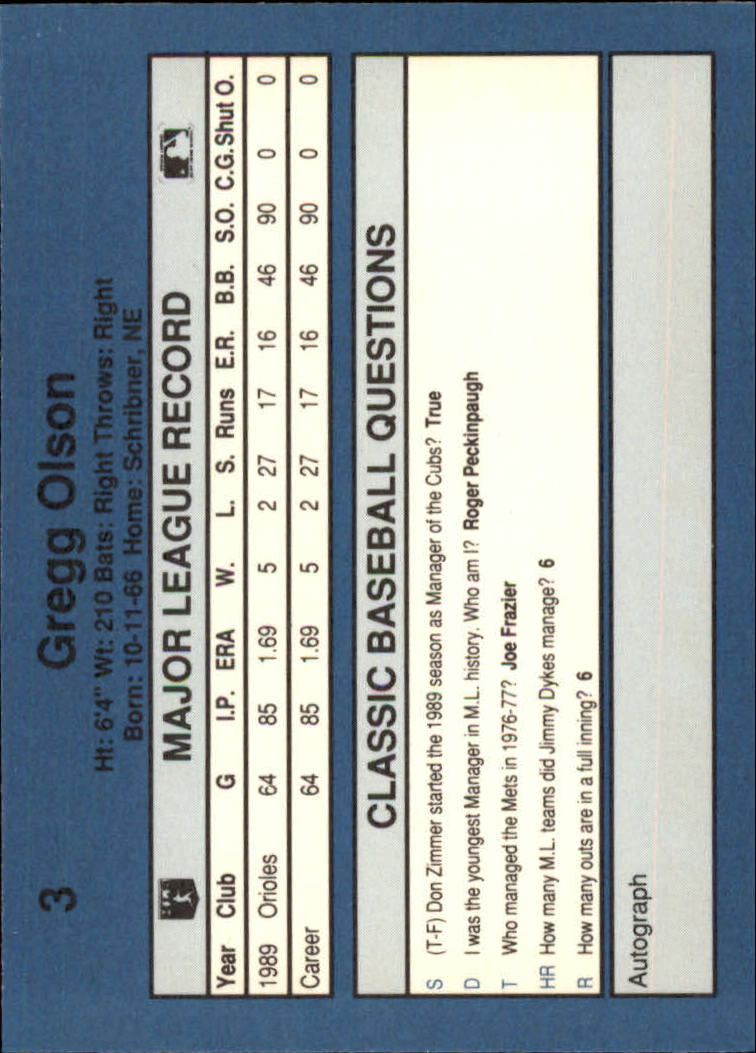 1990 Classic Blue Baseball Card Pick - Picture 7 of 299