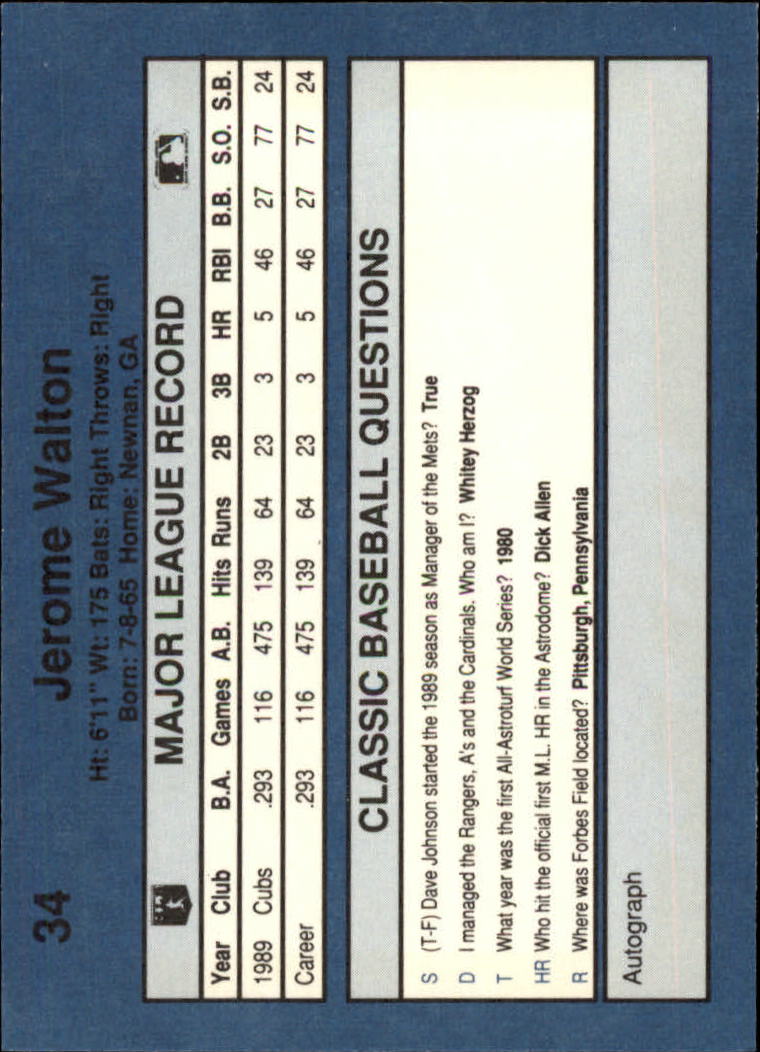 1990 Classic Blue Baseball Card Pick - Picture 65 of 299