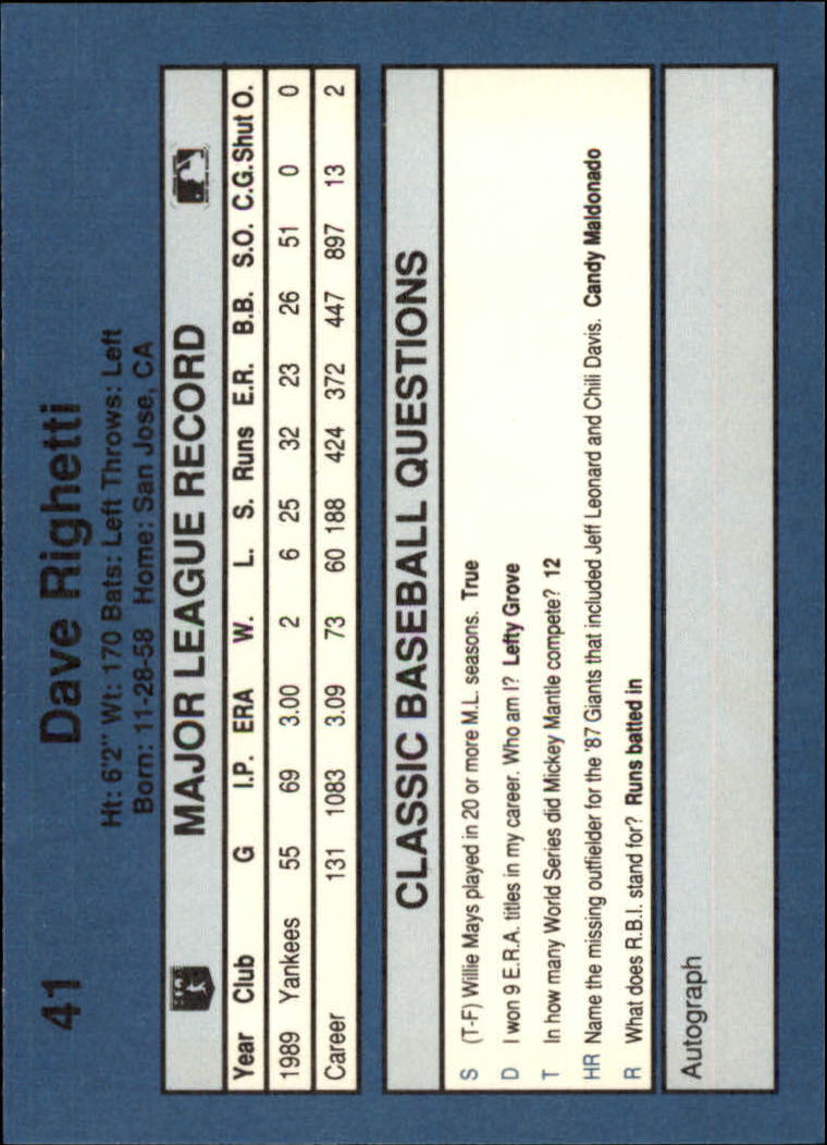 1990 Classic Blue Baseball Card Pick - Picture 79 of 299