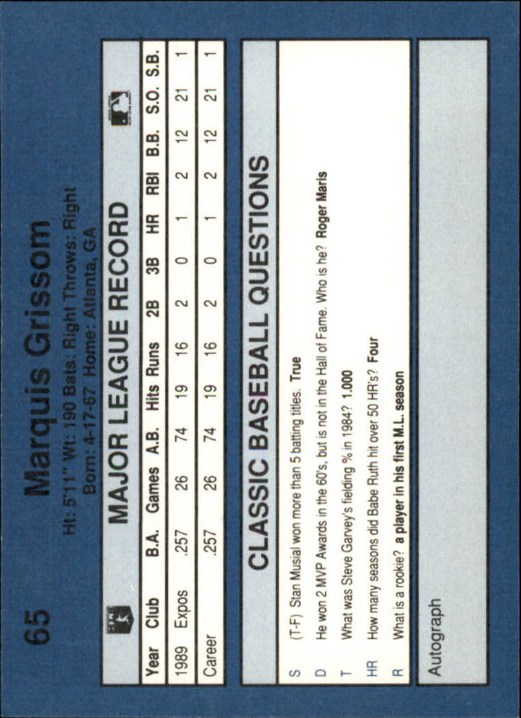 1990 Classic Blue Baseball Card Pick - Picture 129 of 299