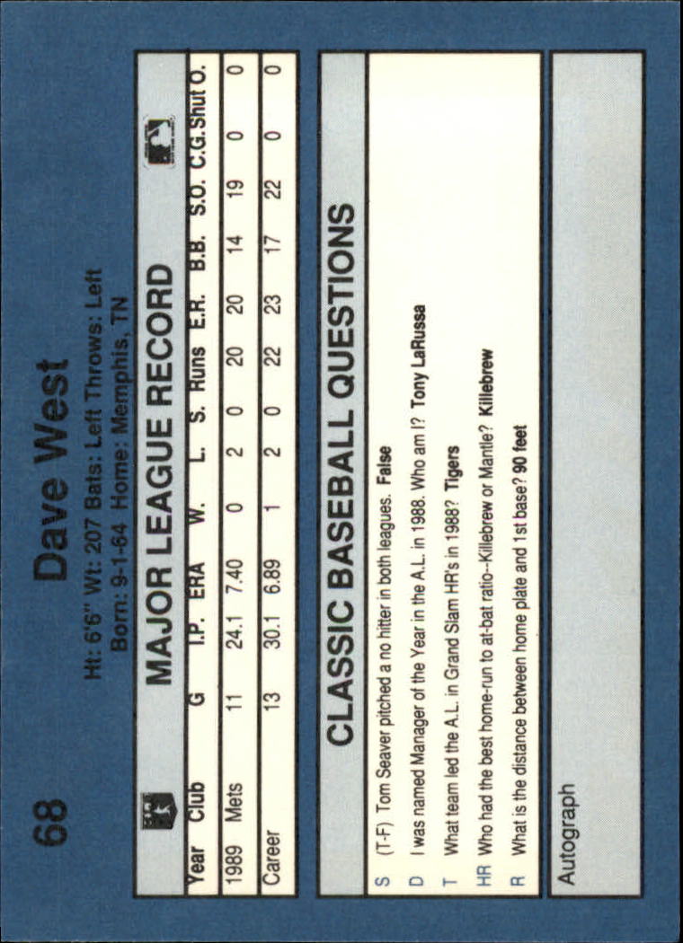 1990 Classic Blue Baseball Card Pick - Picture 135 of 299