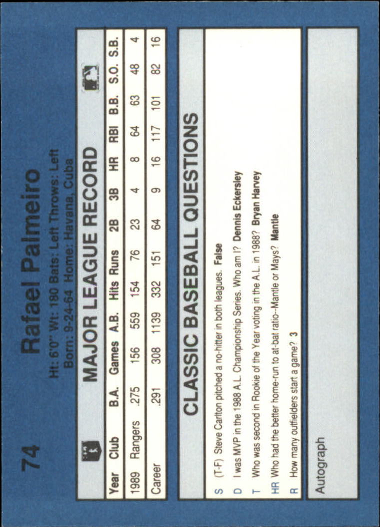 1990 Classic Blue Baseball Card Pick - Picture 147 of 299